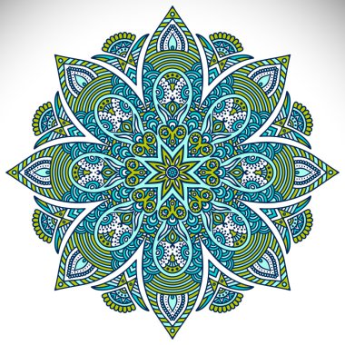 Mandala yuvarlak süsleme