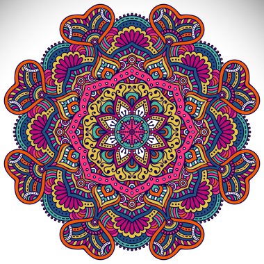 Mandala yuvarlak süsleme