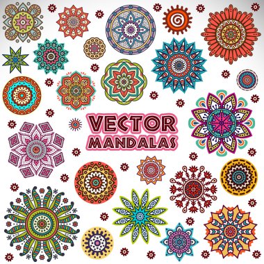 Mandala dekoratif koleksiyonu