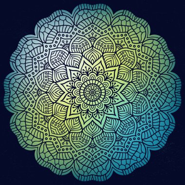 Mandala yuvarlak süsleme