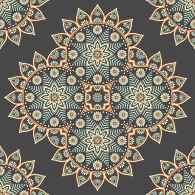 Vintage dekoratif seamless modeli