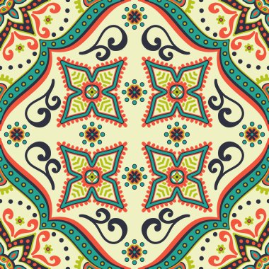 Vintage dekoratif seamless modeli