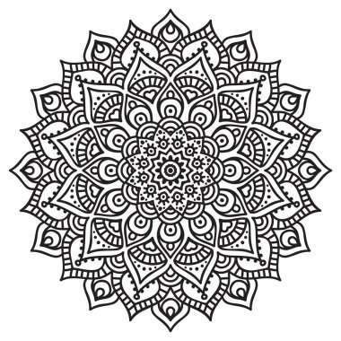 Mandala yuvarlak süsleme