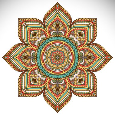 Mandala yuvarlak süsleme