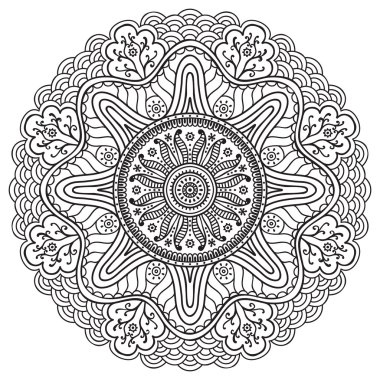 Mandala yuvarlak süsleme