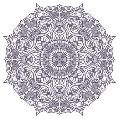 Mandala yuvarlak süsleme