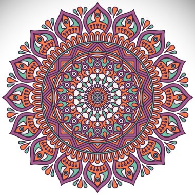 Mandala yuvarlak süsleme