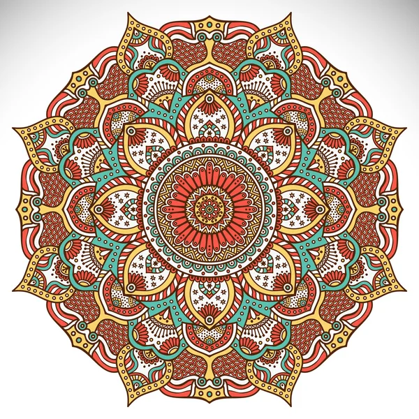Mandala Round Ornament — Stock Vector