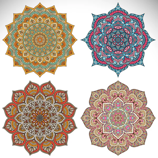 Colección decorativa mandala — Archivo Imágenes Vectoriales