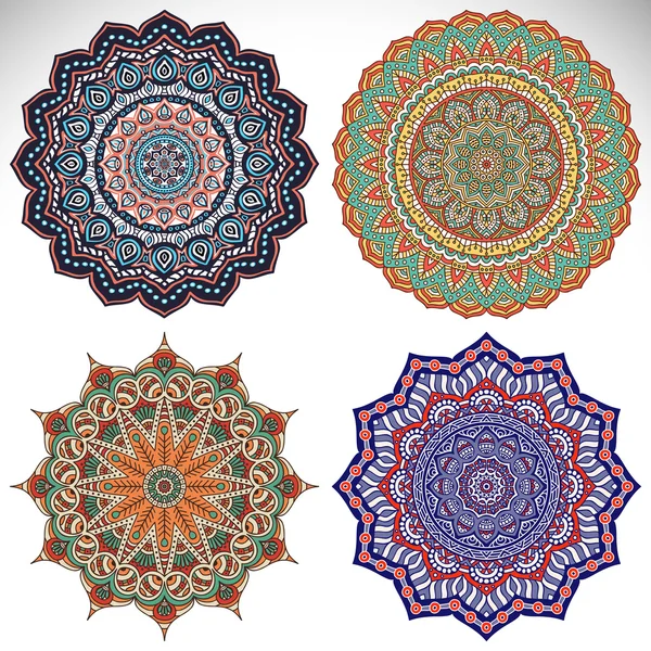 Coleção mandala decorativa — Vetor de Stock