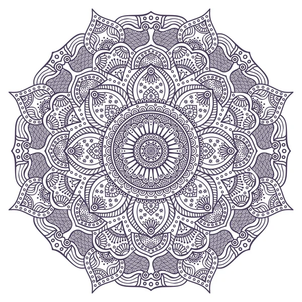 Mandala Round Ornament — Stock Vector