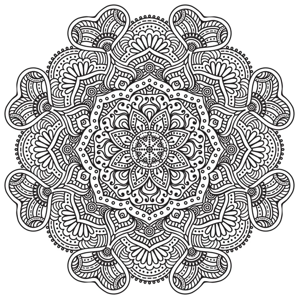 Mandala kolo ornament — Stockový vektor