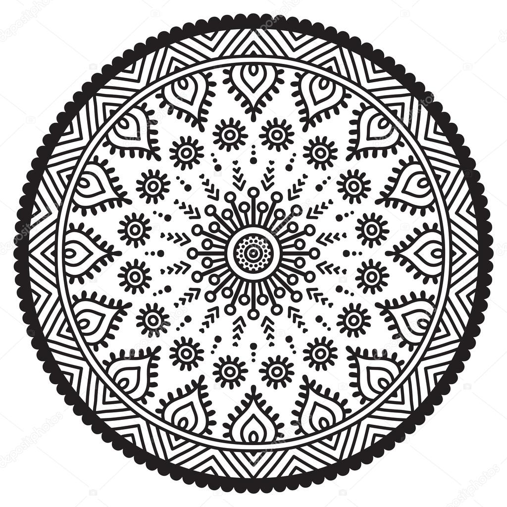 Mandala Round Ornament