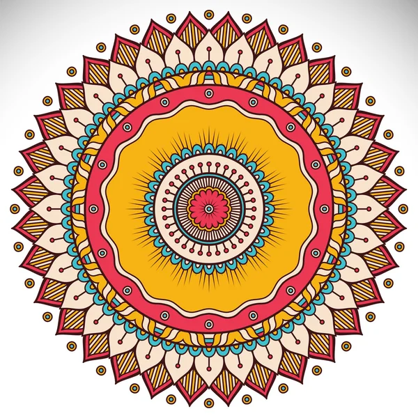 Mandala étnico decorativo — Archivo Imágenes Vectoriales