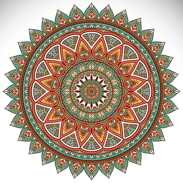 Ethnisches dekoratives Mandala — Stockvektor