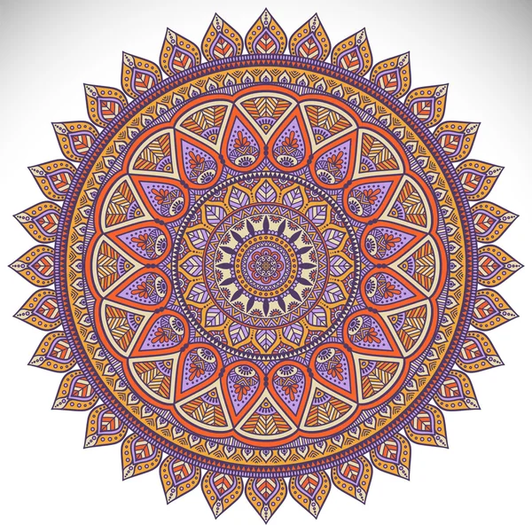 Etnische decoratieve mandala — Stockvector