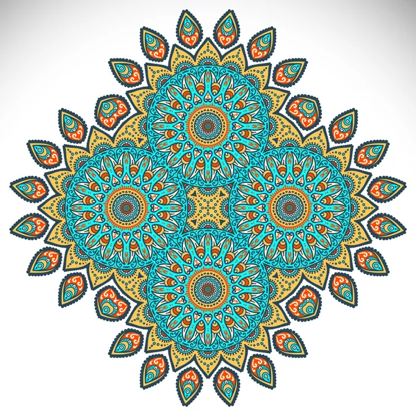 Etnik dekoratif mandala — Stok Vektör