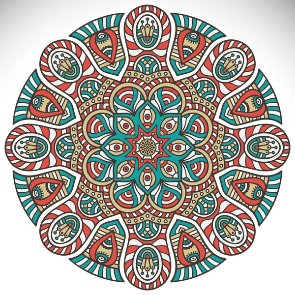 Etniska dekorativa mandala — Stock vektor