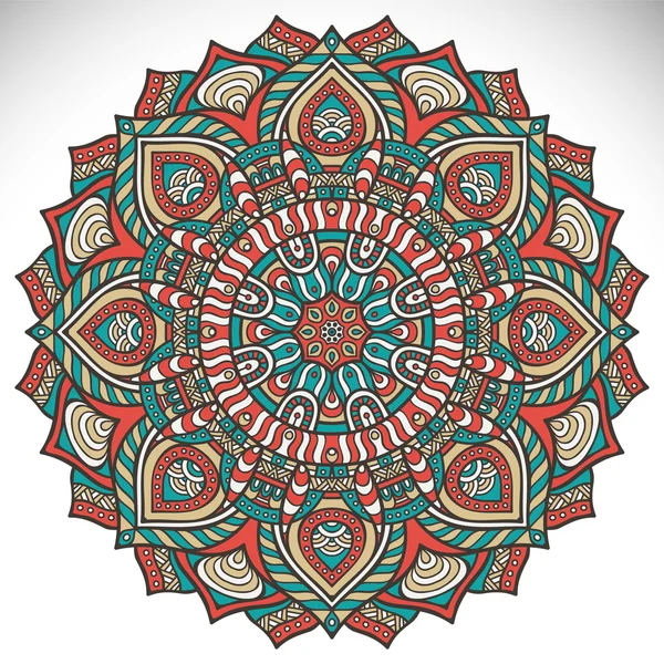 Etnische decoratieve mandala — Stockvector