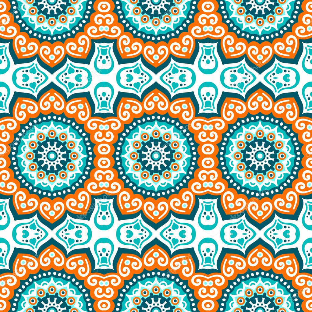 Indian seamless floral pattern