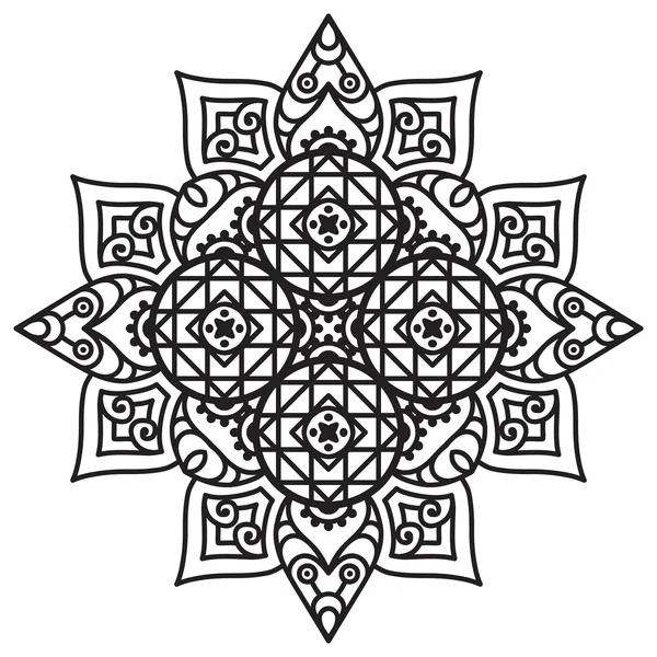 Mandala. kulaté ornament vzor — Stockový vektor