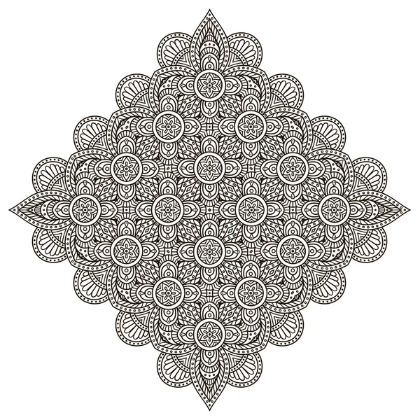 Mandala. Modello di ornamento rotondo — Vettoriale Stock