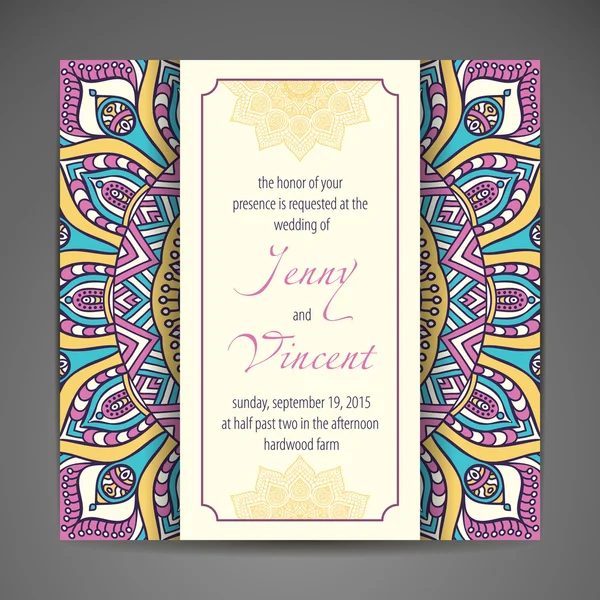 Wedding invitation card — Stock Vector