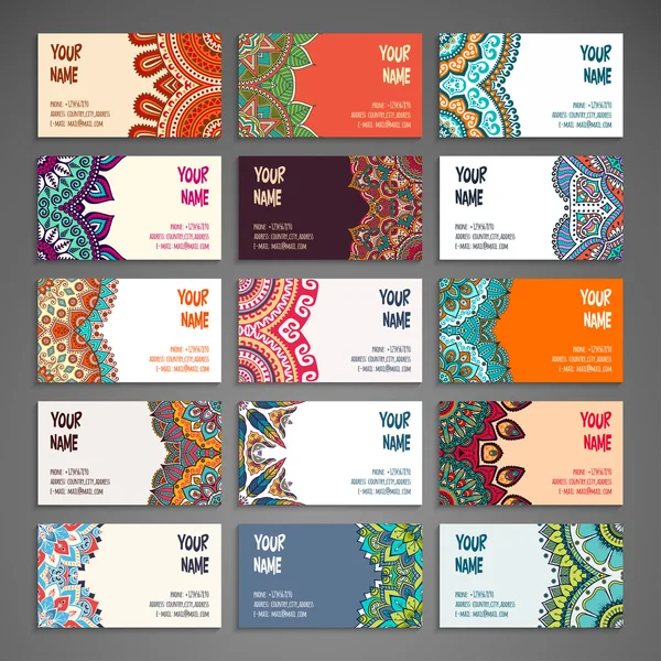 Business cards collection — Stock Vector