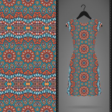 Elbise ve Dikişsiz desen kartı