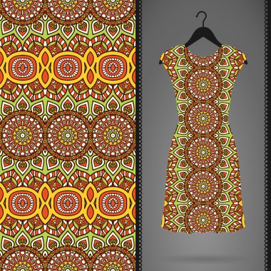 Elbise ve Dikişsiz desen kartı