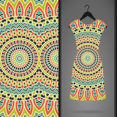 Elbise ve Dikişsiz desen kartı