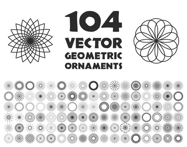 Collezione mandala vettoriale . — Vettoriale Stock