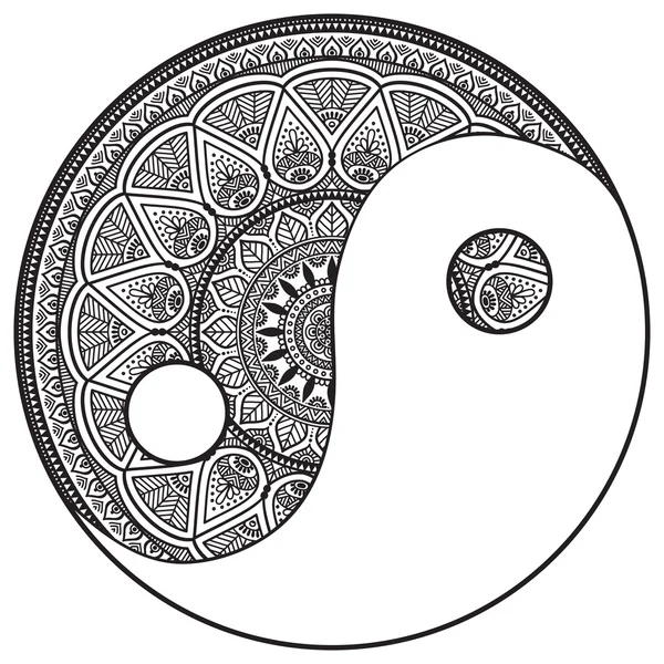 Mandala. Modèle d'ornement rond — Image vectorielle