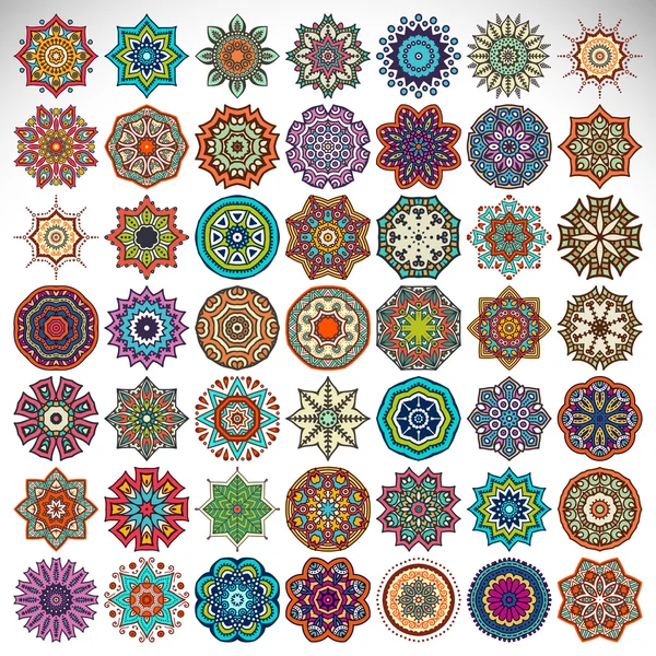 Vector mandala collection. — Stock Vector