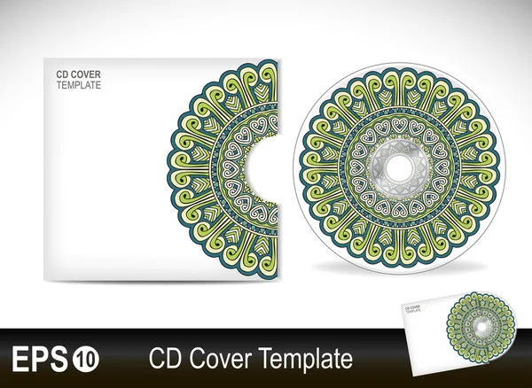 Cd cover ontwerp template.vector illustratie — Stockvector