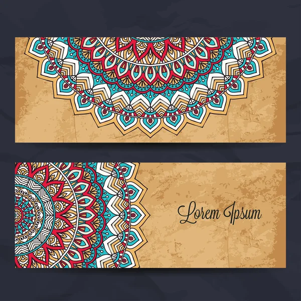 Business Cards. Vintage decorative elements.