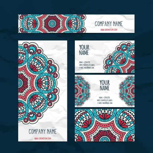 Kartvizit. Vintage dekor elementleri. 