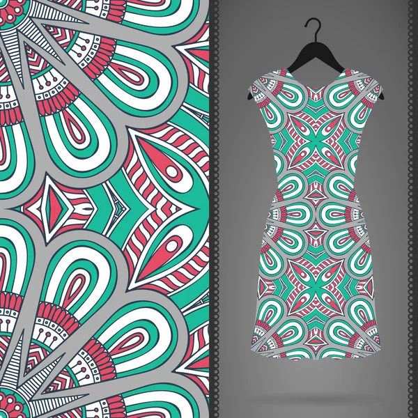 Seamless pattern with dress — Stock vektor