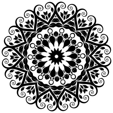 Mandala. yuvarlak süsleme desen