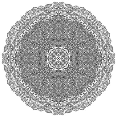 Mandala. yuvarlak süsleme desen