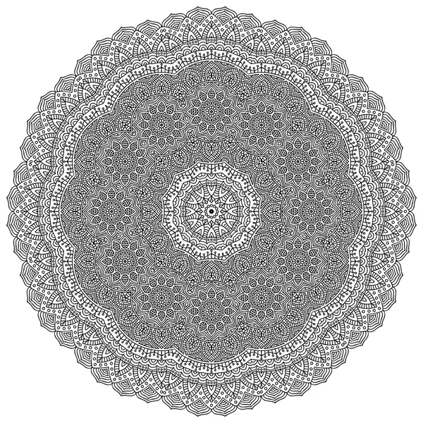 Mandala. Padrão de ornamento redondo — Vetor de Stock