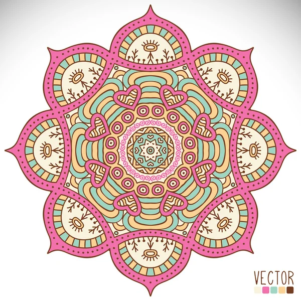 Mandala. Modello di ornamento rotondo — Vettoriale Stock