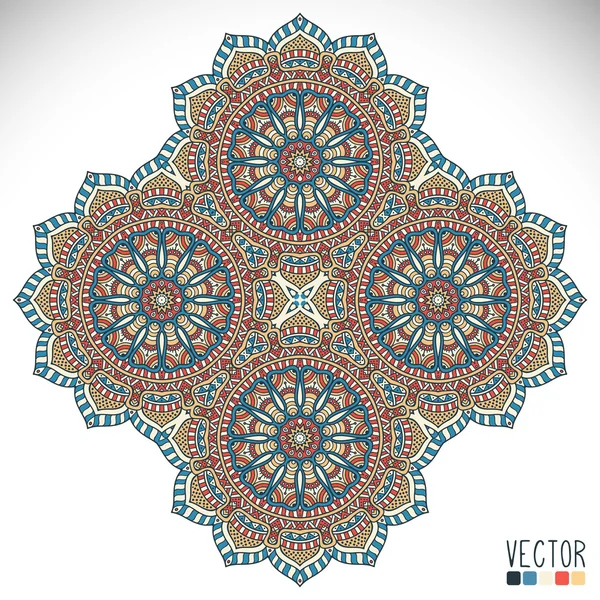 Mandala. Patrón de ornamento redondo — Vector de stock