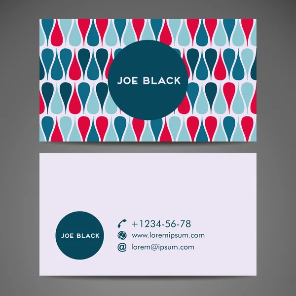 Vector abstract creative business card — Stock Vector