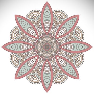 yuvarlak süsleme desen.