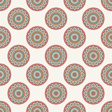 etnik çiçek seamless modeli