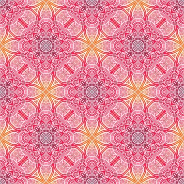 etnik çiçek seamless modeli