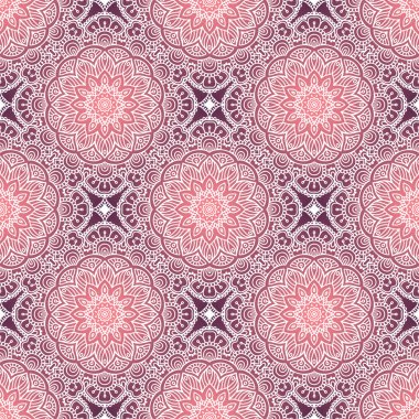 etnik çiçek seamless modeli