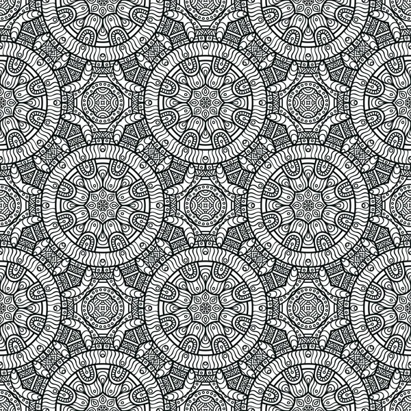 Ethnique floral motif sans couture — Image vectorielle