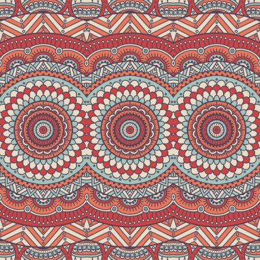 etnik çiçek seamless modeli